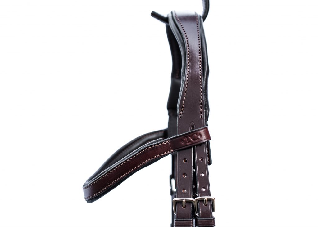 Made to Measure Anatomical Bridle in English Leather by TC Leatherwork
