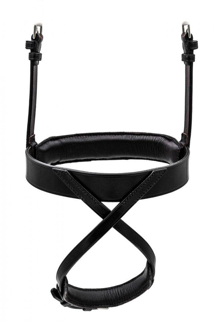 Deluxe Comfort Hunter Flash Noseband with Padded Chin by TC Leatherwork